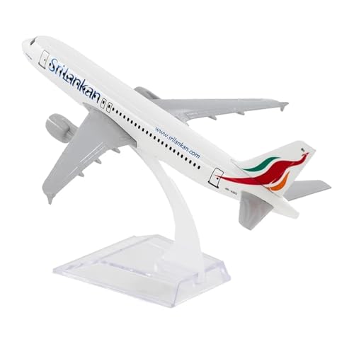WJXNNON Flugzeugmodell Im Maßstab 1/400 Für Sri Lankan Airlines A320, 16 cm, Legierung, Spielzeug, Kindergeschenk Zur Sammlung WJXNNON Flugzeugmodell Im Maßstab 1/400 Für Sri Lankan Airlines A320, 16 cm, Legierung, Spielzeug, Kindergeschenk Zur Sammlung von WJXNNON