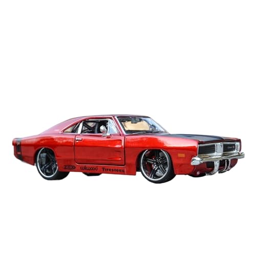 WJXNNON Für 1969 Dodge Charger RT Statische Druckgussfahrzeuge Sammlermodell Autospielzeug 1:24 von WJXNNON