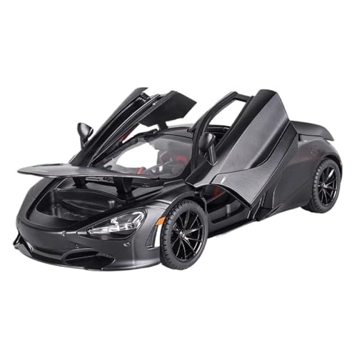 WJXNNON Für 720S Modell Sport Auto Spielzeug Legierung Druckguss 4 Türen Geöffnet Sound Licht Autos Modelle Geschenke 1:24(Black) von WJXNNON