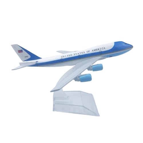 WJXNNON Für 747 Boeing Modellserie Spielzeug Legierung Metall Spielzeug Und Hobbys Druckguss Flugzeuge Bausatz Mit Rädern 16CM(B747 Air Force One) von WJXNNON