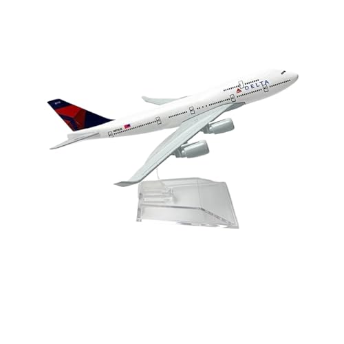 WJXNNON Für 747 Boeing Modellserie Spielzeug Legierung Metall Spielzeug Und Hobbys Druckguss Flugzeuge Bausatz Mit Rädern 16CM(B747 Delta) von WJXNNON