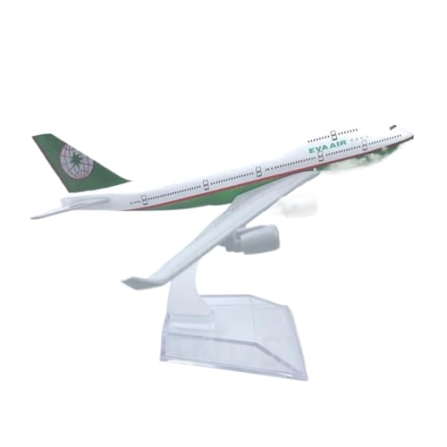 WJXNNON Für 747 Boeing Modellserie Spielzeug Legierung Metall Spielzeug Und Hobbys Druckguss Flugzeuge Bausatz Mit Rädern 16CM(B747 Eva AIR) von WJXNNON