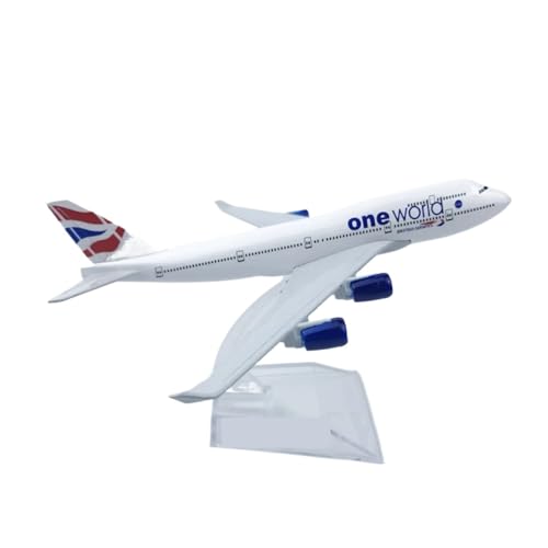 WJXNNON Für 747 Boeing Modellserie Spielzeug Legierung Metall Spielzeug Und Hobbys Druckguss Flugzeuge Bausatz Mit Rädern 16CM(B747 ONE World) von WJXNNON
