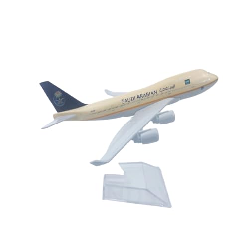 WJXNNON Für 747 Boeing Modellserie Spielzeug Legierung Metall Spielzeug Und Hobbys Druckguss Flugzeuge Bausatz Mit Rädern 16CM(B747 Saudi) von WJXNNON