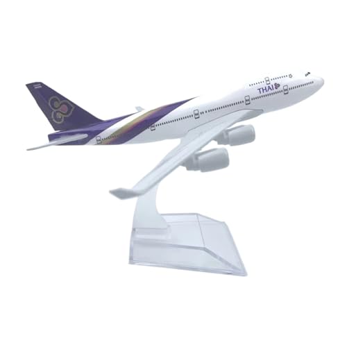 WJXNNON Für 747 Boeing Modellserie Spielzeug Legierung Metall Spielzeug Und Hobbys Druckguss Flugzeuge Bausatz Mit Rädern 16CM(B747 Thai) von WJXNNON