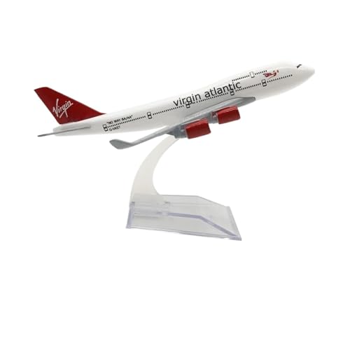 WJXNNON Für 747 Boeing Modellserie Spielzeug Legierung Metall Spielzeug Und Hobbys Druckguss Flugzeuge Bausatz Mit Rädern 16CM(B747 Virgin) von WJXNNON