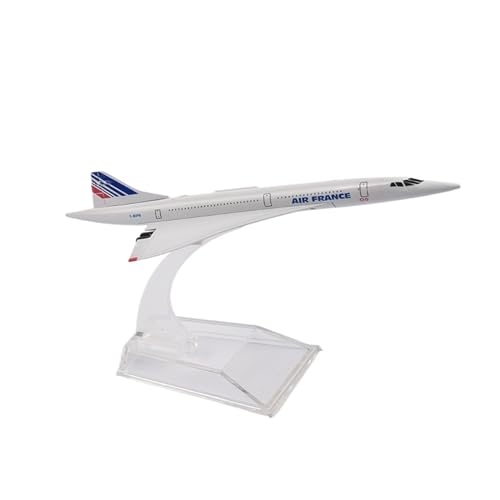 WJXNNON Für A380-Serie, 16 cm, Legierungsflugzeugmodell mit Sockel, Flugzeugsammlung und Ausstellungsspielzeug 1:400(French Concord) von WJXNNON