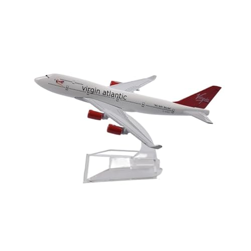 WJXNNON Für A380-Serie, 16 cm, Legierungsflugzeugmodell mit Sockel, Flugzeugsammlung und Ausstellungsspielzeug 1:400(Virgin Atlantic) von WJXNNON
