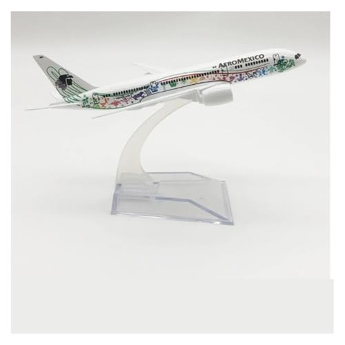 WJXNNON Für AeroMexico Airline Boeing 787 Flugzeugmodell Aus Druckgusslegierung Mit Ständer, Modellspielzeug-Sammlungsanzeige, 16 Cm/20 cm(16CM) von WJXNNON