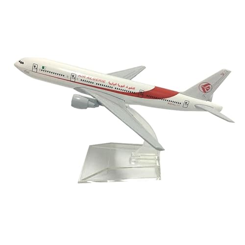 WJXNNON Für Air Algeria Boeing 777 Flugzeugmodell, Metalldruckguss, 16 cm, Maßstab 1:400 von WJXNNON