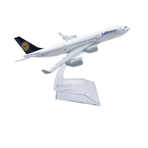 WJXNNON Für Air Boeing A380 Flugzeugmodellflugzeug Diecast Metall 1/400 Skala 16 cm(A340 DE) von WJXNNON