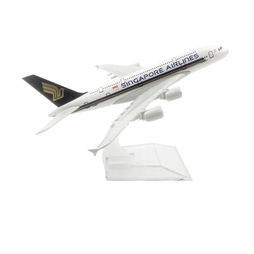 WJXNNON Für Air Boeing A380 Flugzeugmodellflugzeug Diecast Metall 1/400 Skala 16 cm(A380 SG) von WJXNNON