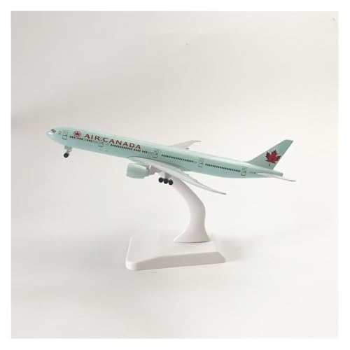WJXNNON Für Air Canada B777 Flugzeug Druckguss-Legierungsmetallmodell Mit Sockelsammlung, Ausstellungsspielzeug, 16 Cm/20 cm(20cm) von WJXNNON