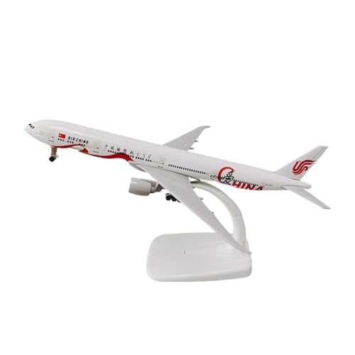 WJXNNON Für Air China Airlines Love Boeing B777 Airways Druckguss-Flugzeugmodell Aus Metalllegierung Mit Fahrwerk, 19 cm von WJXNNON