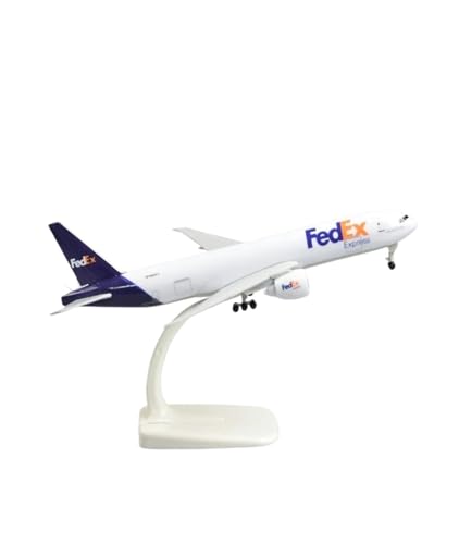 WJXNNON Für Air FedEx Express B777Flugzeugmodell Aus Metalllegierung Mit Ständer, Geschenk, 20 cm von WJXNNON
