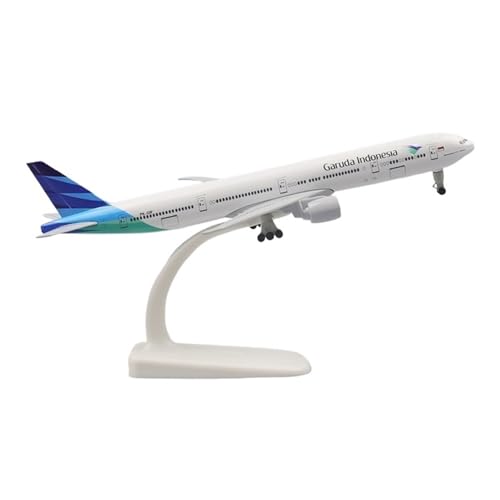 WJXNNON Für Air France Airlines Flugzeugmodell B777 Serie Metallnachbildung Druckgussflugzeug Mit Fahrwerk Wohnkultur 20cm(B777 Garuda) von WJXNNON