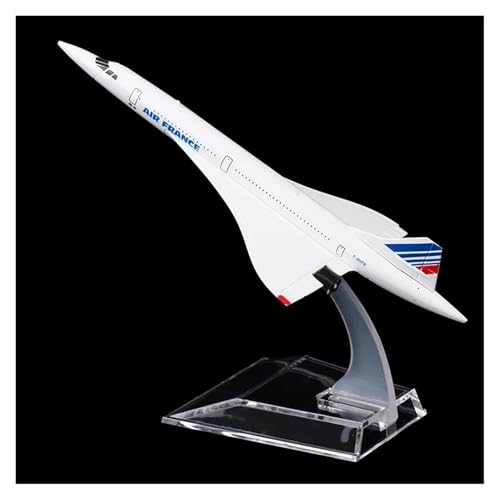 WJXNNON Für Air France Concorde Jet Flugzeugmodell Druckguss Metall Flugzeug Kinderspielzeug 16cm von WJXNNON