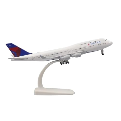 WJXNNON Für Air Lines Flugzeugmodell Boeing 747 Legierungsflugzeugspielzeug Mit Fahrwerk Hobby Collection 20 cm von WJXNNON