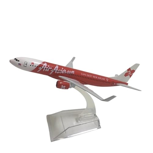 WJXNNON Für AirAsia Boeing 737 Flugzeugmodell, Druckgussmetall, Maßstab 1/400, 16 cm WJXNNON Für AirAsia Boeing 737 Flugzeugmodell, Druckgussmetall, Maßstab 1/400, 16 cm von WJXNNON