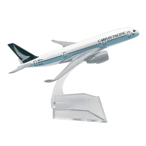 WJXNNON Für Airbus A350, Flugzeugmodell Aus Metalllegierung, Druckguss, Spielzeug, Geschenkserie Für Kinder, Flugzeug Zur Sammlung, 16 cm(A350 Cathay Pacific) von WJXNNON