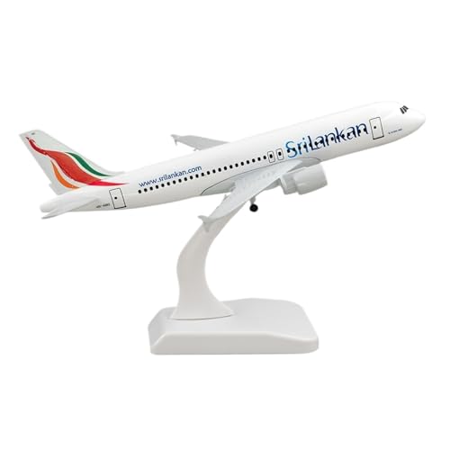 WJXNNON Für Airbus Sri Lanka A320 SriLankan Airlines Legierung Flugzeug Mit Rad Modell Spielzeug Geschenk Für Sammlung von WJXNNON