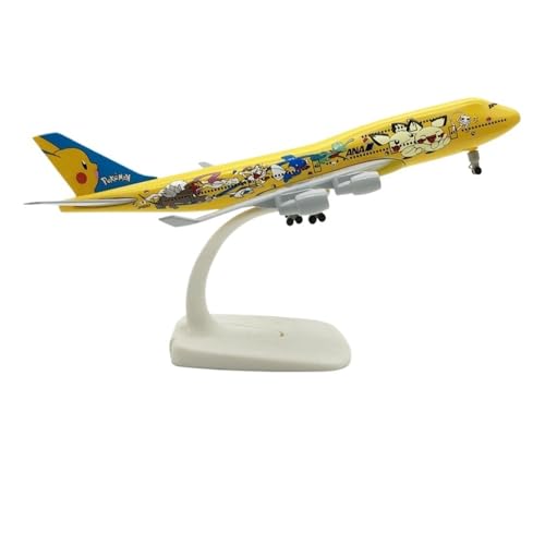 WJXNNON Für Airlines B747 Flugzeugmodellbausätze Aus Druckgusslegierung Aus Metall Für BAU Von Flugzeugdekorationen, 20 cm(747Pikachu) von WJXNNON