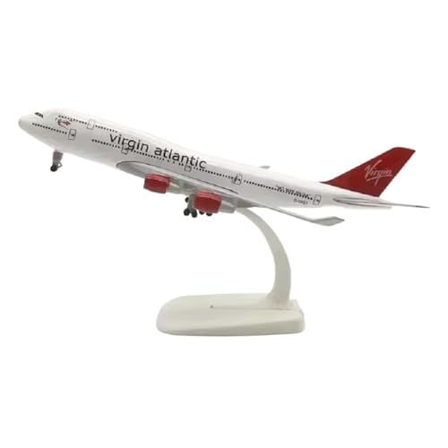 WJXNNON Für Airlines B747 Flugzeugmodellbausätze Aus Druckgusslegierung Aus Metall Für BAU Von Flugzeugdekorationen, 20 cm(747Virgin Atlantic) von WJXNNON
