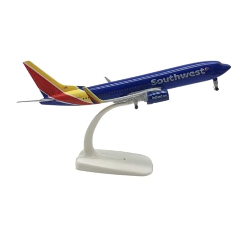 WJXNNON Für America Southwest Airlines Boeing B737 Airlines Flugzeug Druckguss Metall Flugzeug Modell Geschenk Sammlerstück 20CM von WJXNNON