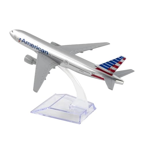 WJXNNON Für American Aircraft B777-Modell, 16 cm, Druckguss-Flugzeugsimulationsspielzeug, Metall-Replik-Flugzeugmodell WJXNNON Für American Aircraft B777-Modell, 16 cm, Druckguss-Flugzeugsimulationsspielzeug, Metall-Replik-Flugzeugmodell von WJXNNON