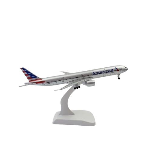 WJXNNON Für American Airlines Boeing 777 Druckguss-Flugzeugmodell Aus Metalllegierung Mit Fahrwerk, 20 cm von WJXNNON