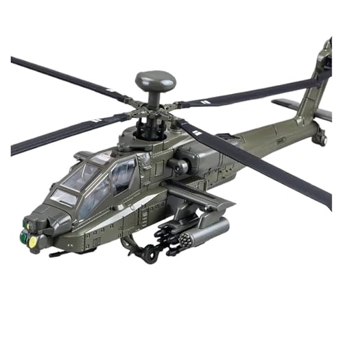 WJXNNON Für Apache Armed Helicopter Alloy Diecast Flugzeugmodell Simulation Sound Light Flugzeugmodell Sammlung Geschenke(Green No Box) von WJXNNON