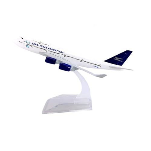WJXNNON Für Argentine Airlines B747-400 Flugzeugmodell Aus Druckgussmetall, Spielzeug Für Jungen, Sammlung, Display, Geschenk, 16 cm WJXNNON Für Argentine Airlines B747-400 Flugzeugmodell Aus Druckgussmetall, Spielzeug Für Jungen, Sammlung, Display, Geschenk, 16 cm von WJXNNON