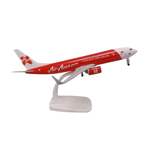 WJXNNON Für Asian Airline Boeing 737 Flugzeugmodell Druckgusslegierung Metallspielzeug Mit Fahrwerk 20cm von WJXNNON