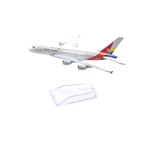 WJXNNON Für Asiana Airlines Flugzeugmodell Airbus A380 Flugzeug Druckguss Metall Flugzeuge 16 cm WJXNNON Für Asiana Airlines Flugzeugmodell Airbus A380 Flugzeug Druckguss Metall Flugzeuge 16 cm von WJXNNON
