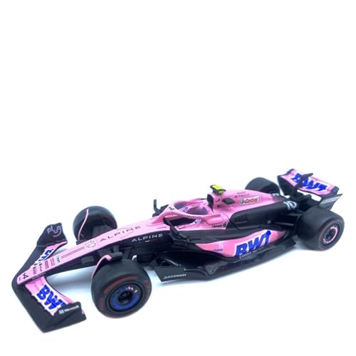 Für Aston Martin AMR23 Modell Legierung Fahrzeug Diecast Formel Racing Geschenk 1:43(A523-10 Pink) von WJXNNON