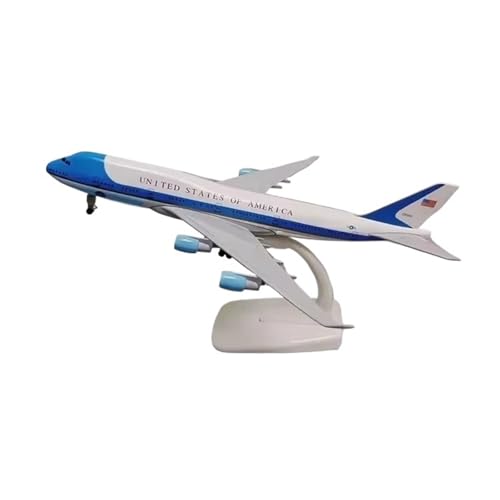 WJXNNON Für AviationB747 Serie Modellflugzeug-Kits Geschenk Flugzeugmodell Metalldruckgussmodelle Spielzeug Collecti 20cm(B747 Force one) von WJXNNON