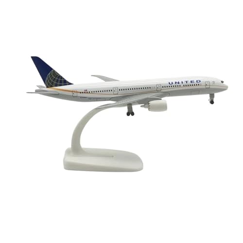 WJXNNON Für AviationB747 Serie Modellflugzeug-Kits Geschenk Flugzeugmodell Metalldruckgussmodelle Spielzeug Collecti 20cm(B787United Airlines) von WJXNNON