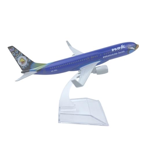WJXNNON Für B737 Serie Legierung Metall Flugzeug Modell Spielzeug Mit Ständer Für Luftfahrt Enthusiasten Geschenke Für Sammlungen 16CM 1/400(Bluebird B737) von WJXNNON