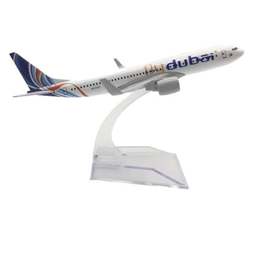 WJXNNON Für B737 Serie Legierung Metall Flugzeug Modell Spielzeug Mit Ständer Für Luftfahrt Enthusiasten Geschenke Für Sammlungen 16CM 1/400(Fly Dubai B737) von WJXNNON