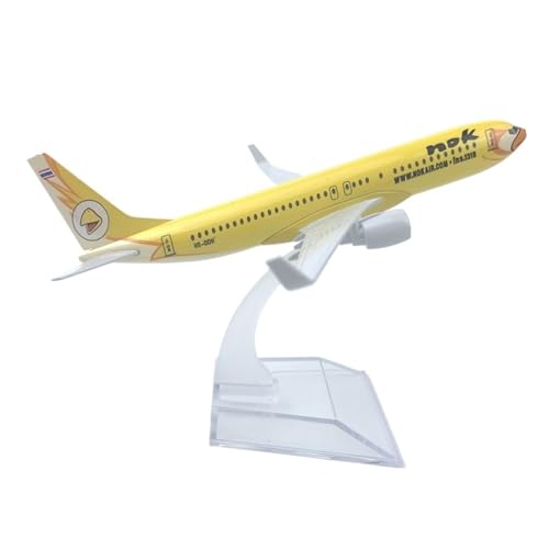 WJXNNON Für B737 Serie Legierung Metall Flugzeug Modell Spielzeug Mit Ständer Für Luftfahrt Enthusiasten Geschenke Für Sammlungen 16CM 1/400(Yellow Bird B737) von WJXNNON