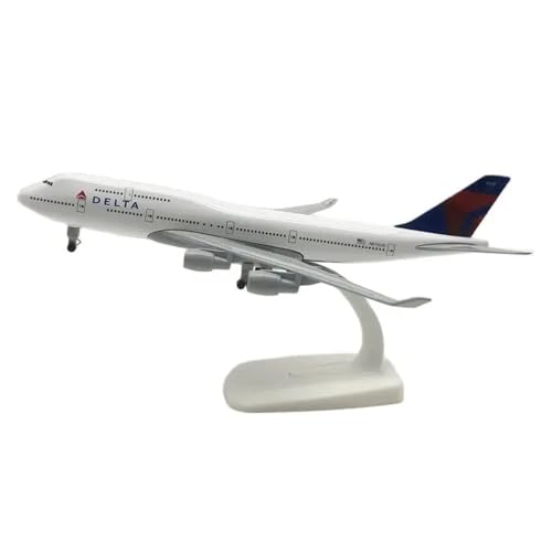WJXNNON Für B747 Metall Replik Legierung Material Luftfahrt Simulation Geschenk Metall Flugzeug Modell 20cm 1:400 von WJXNNON