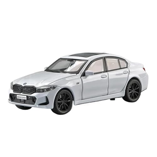 WJXNNON Für BMW 320i Legierung Druckguss Fahrzeuge Metall Spielzeug Auto Modell Sound Und Licht Sammlung Kinder Spielzeug 1:32(Boxed-White) von WJXNNON