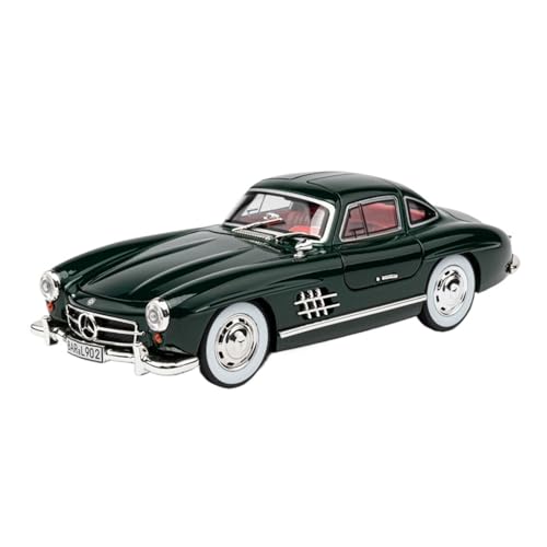 WJXNNON Für Benz 300SL Legierung Automodell Druckguss Spielzeug Klassische Simulation Sound Licht Sammlung Geschenke 1/24(Dark Green) von WJXNNON