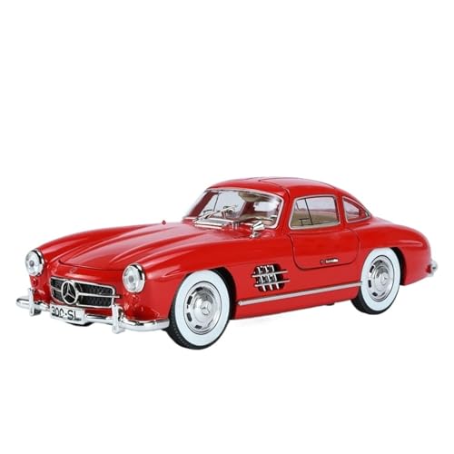 WJXNNON Für Benz 300SL Legierung Automodell Druckguss Spielzeug Klassische Simulation Sound Licht Sammlung Geschenke 1/24(Red) von WJXNNON