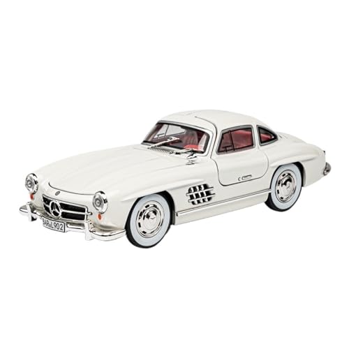 WJXNNON Für Benz 300SL Legierung Automodell Druckguss Spielzeug Klassische Simulation Sound Licht Sammlung Geschenke 1/24(White) von WJXNNON