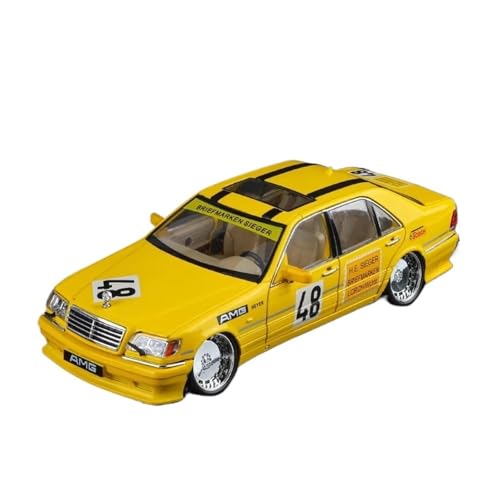WJXNNON Für Benz E300L Diecast Auto Metall Legierung Modell Auto Kinder Spielzeug Sammlung Geschenke 1:24(C333-yellow) von WJXNNON
