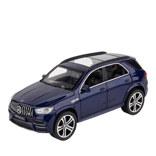 WJXNNON Für Benz GLE 63S Automodell Druckgussfahrzeuge Metall Pull Back Sound Light Kindergeschenke 1:32(Blue) von WJXNNON