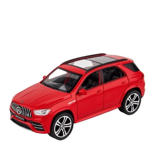 WJXNNON Für Benz GLE 63S Automodell Druckgussfahrzeuge Metall Pull Back Sound Light Kindergeschenke 1:32(Red) von WJXNNON