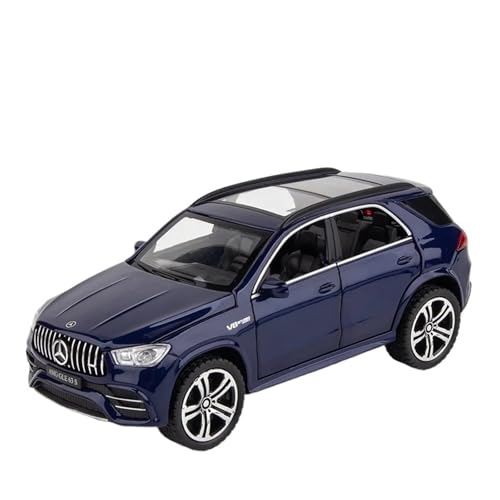WJXNNON Für Benz GLE 63s SUV Legierung Automodell Druckguss Sound Licht Auto Show Zubehör Sammlung Geschenk 1:32(Blue) von WJXNNON