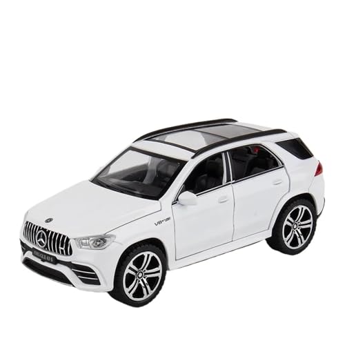 WJXNNON Für Benz GLE 63s SUV Legierung Automodell Druckguss Sound Licht Auto Show Zubehör Sammlung Geschenk 1:32(White Box) von WJXNNON